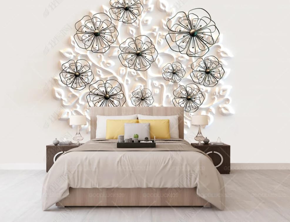 Papier peint intissé relief haut de gamme pour décoration murale de standing - 3