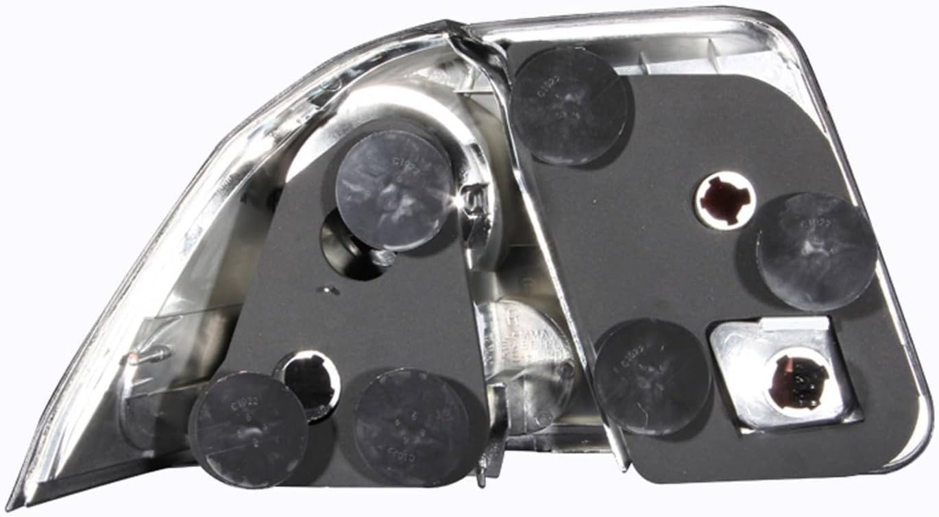 Replacement Tail Light Set fits Honda Civic 2001-2005 Si/SiR Hatchback and Coupe (2.0L I4 DOHC) Black Housing - Driver and Right