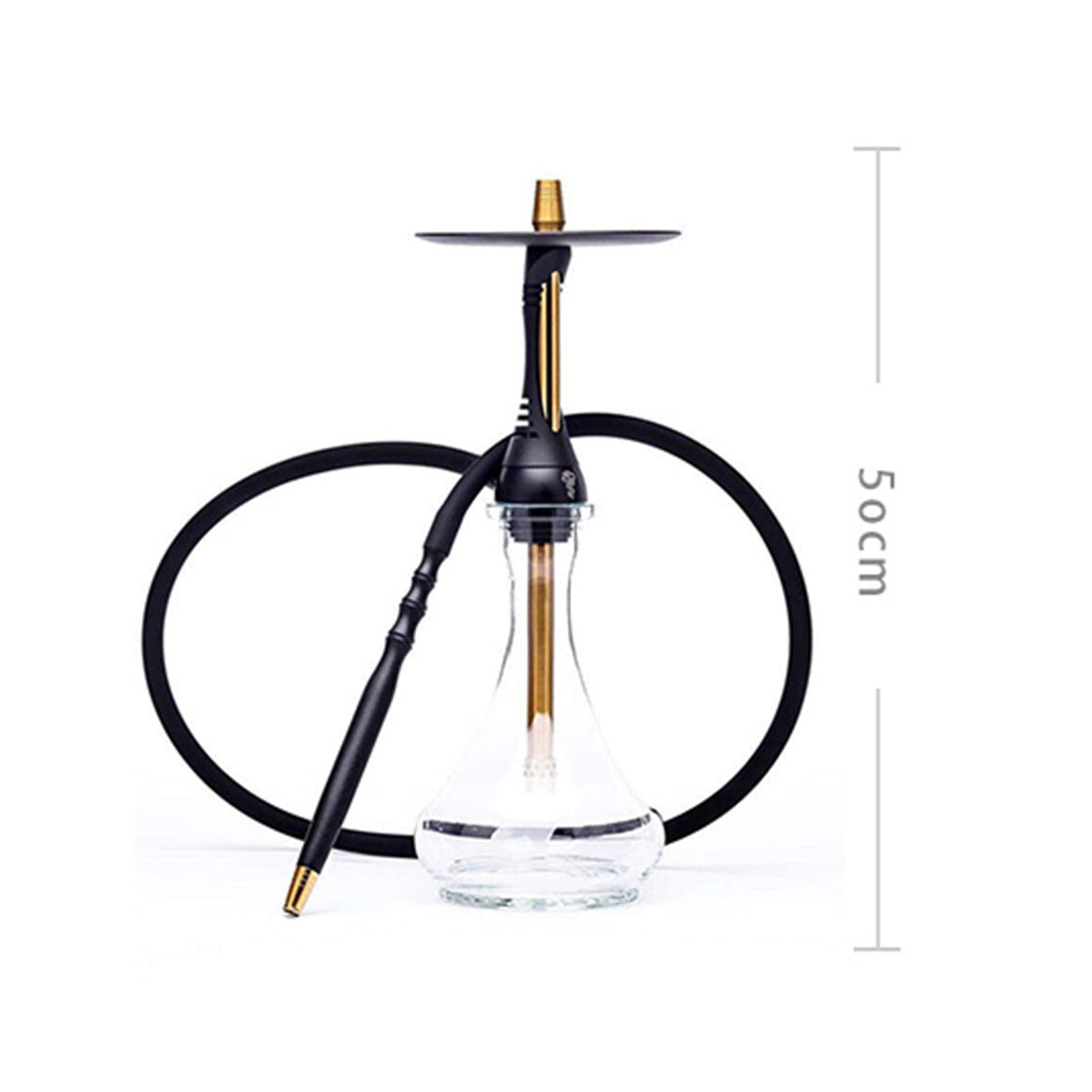 Juego Combinado De 1 Manguera Shisha, Aleación De Aluminio + Material De Vidrio, Fácil De Desmontar Y Limpiar, Juego De Fiesta Para El Hogar, Los Automóviles Y Las F C