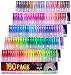 Gelmushta Gel Pens 160 Unique Colors (No Duplicates) Set for Adult Coloring Books Drawing with Case
