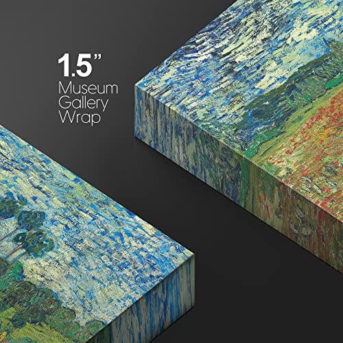 Wall26 - Poppy Field By Vincent Van Gogh - Canvas Print Wall Art Famous Painting Reproduction - 16" X 24" #TOP3