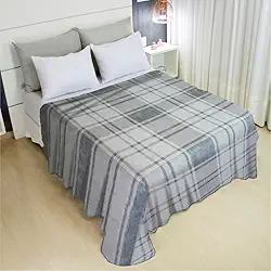 Lençol Casal Sem Elástico Malha Estampada 100% Algodão Para Se Cobrir 2,20 x 2,20m Toque Macio, Conforto e Durabilidade Cozzilar (Modelo 16)