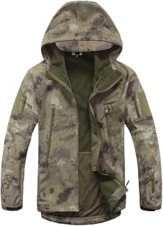 Outdoor Caza Camping Agua Densidad Abrigos Soft Shell Chaqueta con Capucha