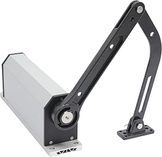 90° Vertical Door Opener, Door Mount Automatic Swing Gate Opener with Remotes, 25W Electric Door Operator Closer, Electric Door Open Mechanism, Automatic Door Closer System for Various Flat-Open Door