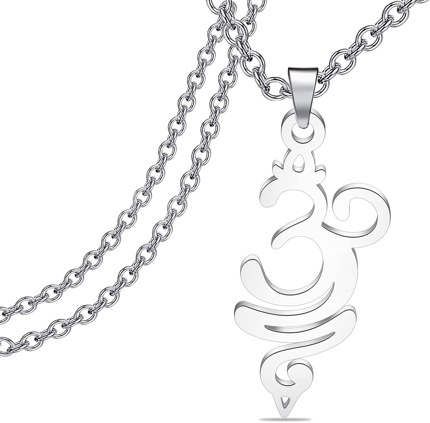 LQRI Breathe Symbol Yoga Necklace –...