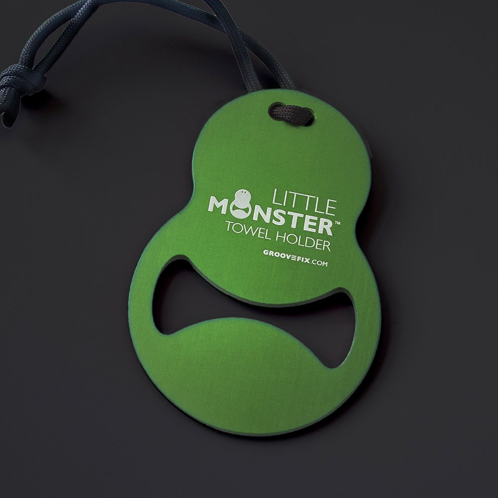 Little Monster Golf Towel holder (Green)