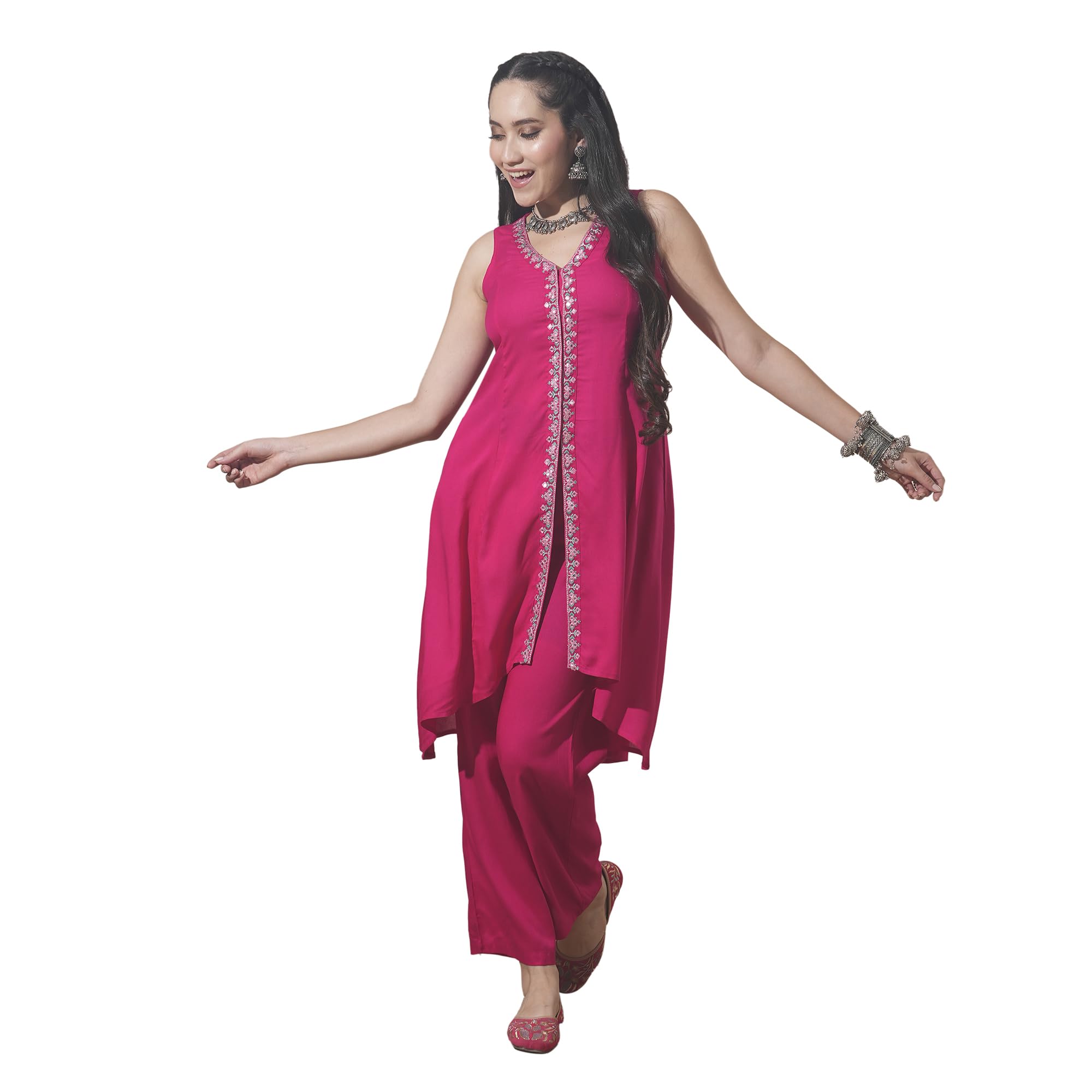 globus Women Kurta Set (GS572690_Black_S)-picture-33