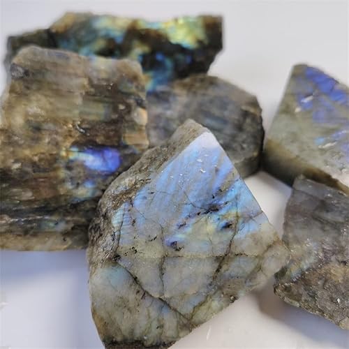 Miniatura 6 de FUFIZU Home Decor, Natural Genuine Crystal Labradorite Original Labradorite Moonstone Natural Stones Ornament Moonstone Gifts,Natural Crystal