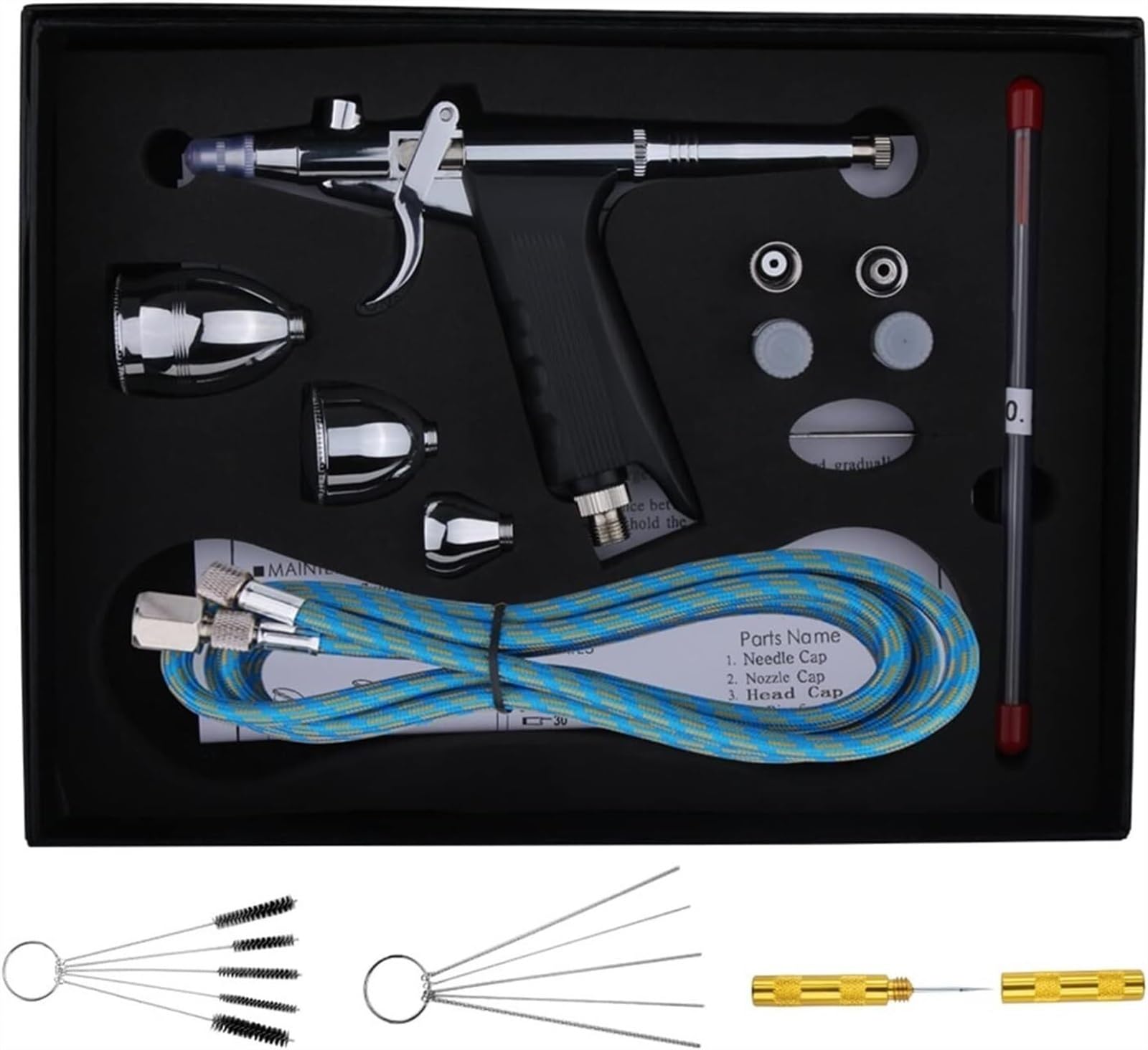 0.3/0.5/0.8mm podwójne/podwójne działanie pistolet natryskowy grawitacyjny 2cc 5cc 13cc zestaw aerografów spray rozpylacz do modelu samochodu Craft DIY