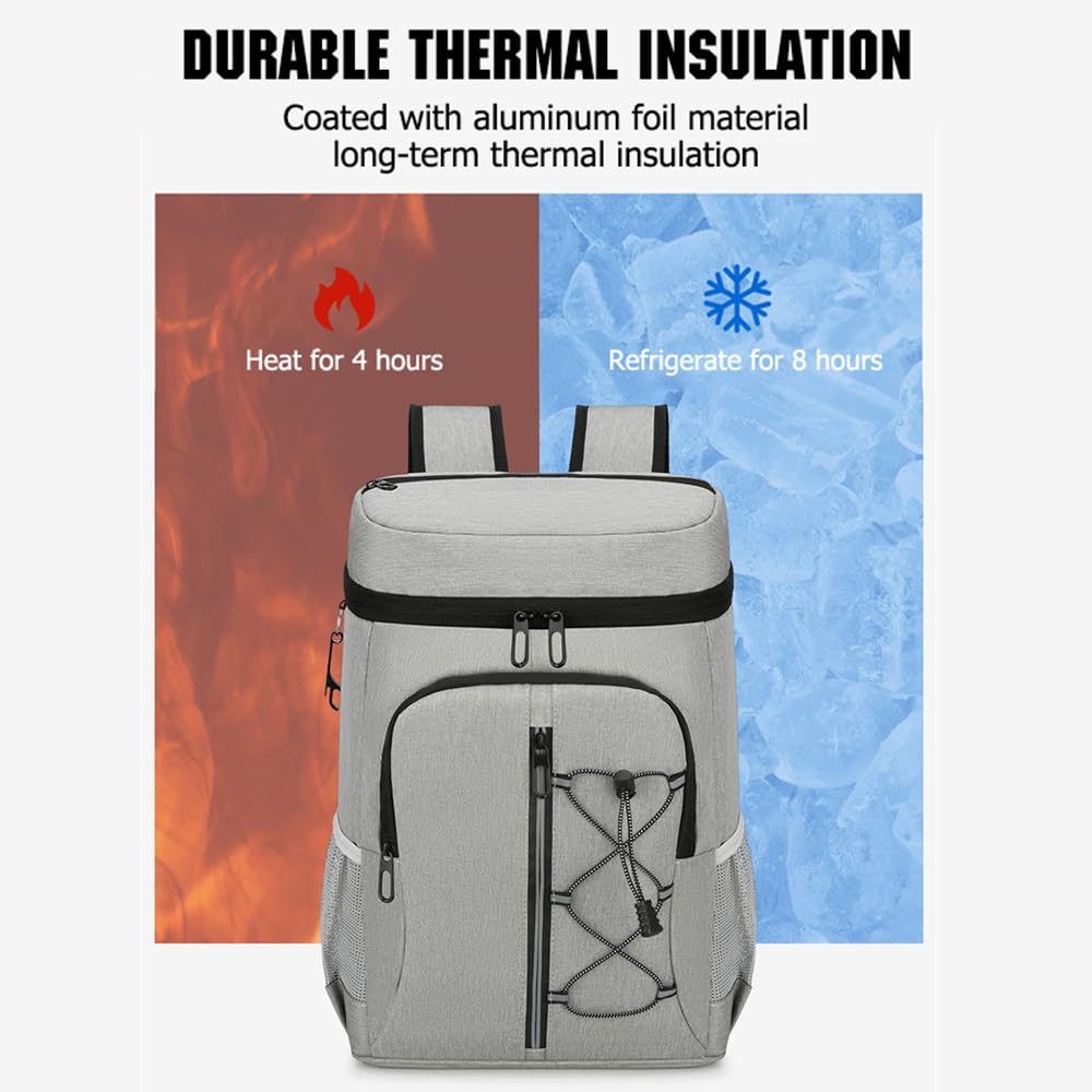 ühlrucksack, Kühltasche Rucksack, Picknickrucksack,25L Leichter Camping-Rucksack für Männer und Frauen, geeignet für Outdoor/Picknick/Camping/Grillen/Wandern