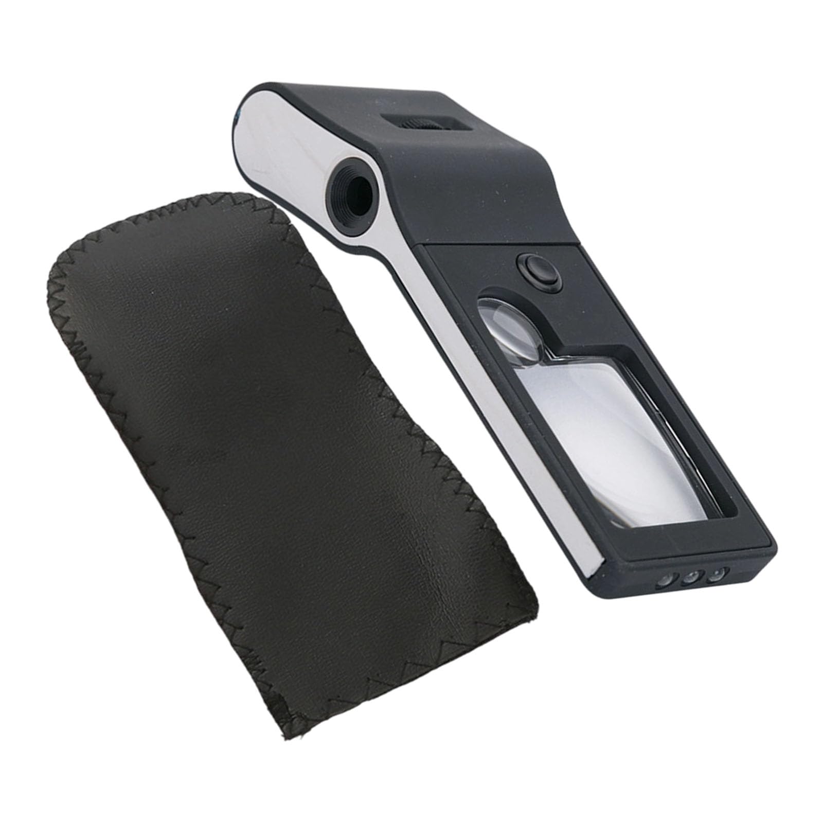 Magnifier Glass 3X 10X 55X Loupe Lens Inspection Magnifier Handheld with Light for Sennior Reading Bright LED Light