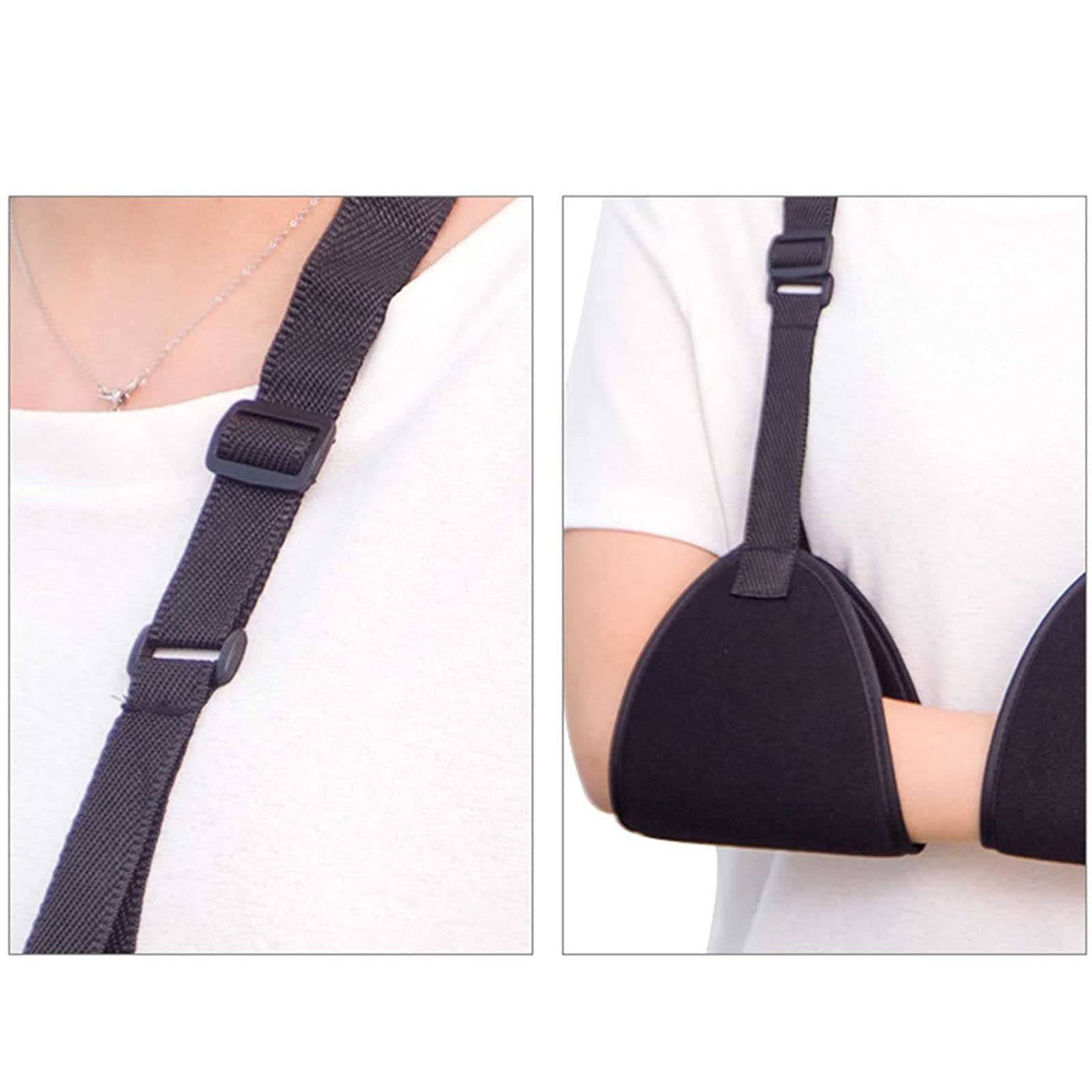 Eslinga de antebrazo, soporte de brazo para hombro y cuello, muñequera de brazo, eslinga de protección contra lesiones en brazo, ayuda a aliviar el dolor, diseño ergonómico
