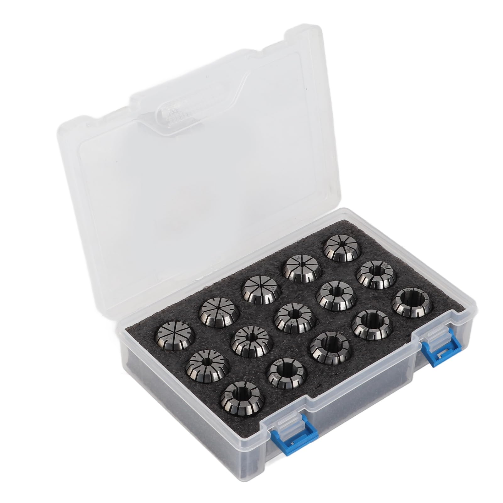 Juego de portabrocas ER25, pinzas de resorte de acero de alta velocidad con llave, 15 Uds. Para piezas de fresadora CNC, sujeción de herramientas de precisión