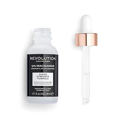Miniatura 2 de Revolution Skincare - Suero refinador de poros y manchas de niacinamida al 15%, se dirige a manchas y poros grandes, vegano y libre de crueldad,