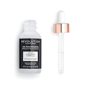 Revolution Skincare 15% Niacinamide Blemish & Pore Refining Serum, Targets Blemishes and Large Pores, Vegan & Cruelty Free, 1.01fl.oz/30ml