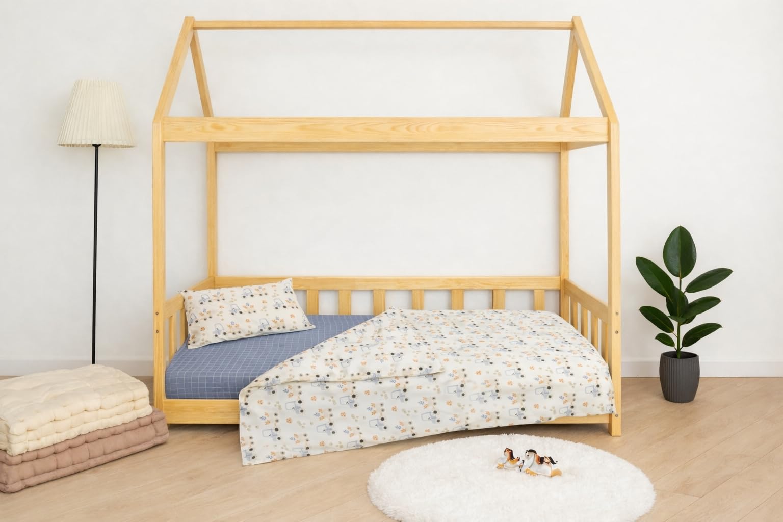 Spannbettlaken 80x160 cm (100% Baumwolle) + Bettbezug 120 x 170 cm + Kissenbezug für Kinder 40x60cm (Traktor, Bettwäsche 80x160 cm (3 Stück))