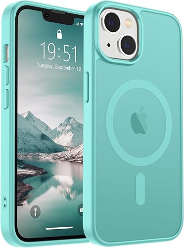 Miniatura 131 de SUPFINE - Funda magnética para iPhone 14 Pro Max (compatible con MagSafe), (protección contra caídas de grado militar de 10 pies), delgada, Negro