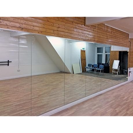 48x32 Inch HD Glass Mirror for Home Gym and Dance Studios