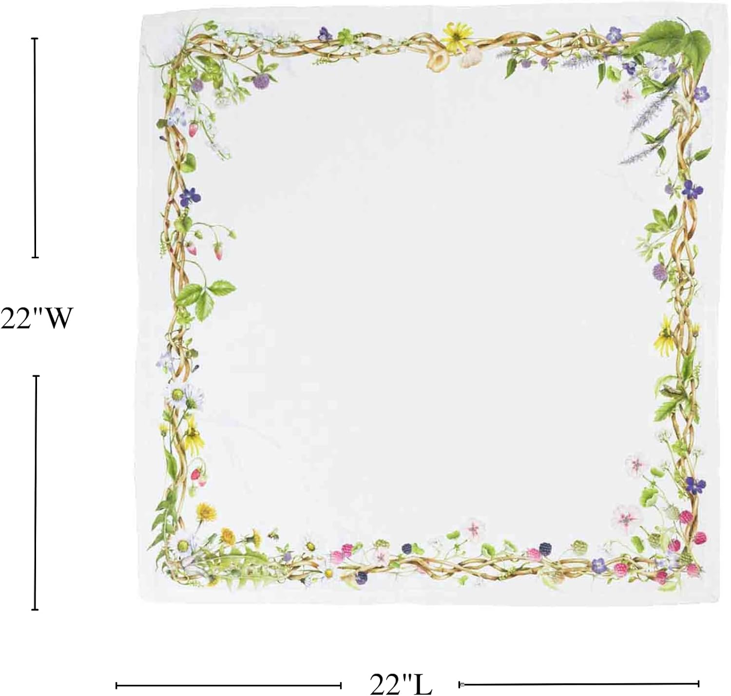 Juliska Meadow Walk Linen Napkin Set/4 - Multi