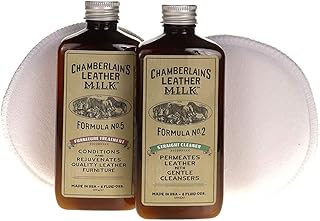 Sponsored Ad - Chamberlain’s Leather Milk Straight Cleaner & Furniture Treatement Set - Clean and Condition Sofas, Couches...