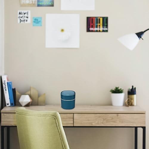 Miniatura 8 de Pequeño cubo de basura de escritorio con tapa, 2 piezas y bolsa de basura 360 piezas