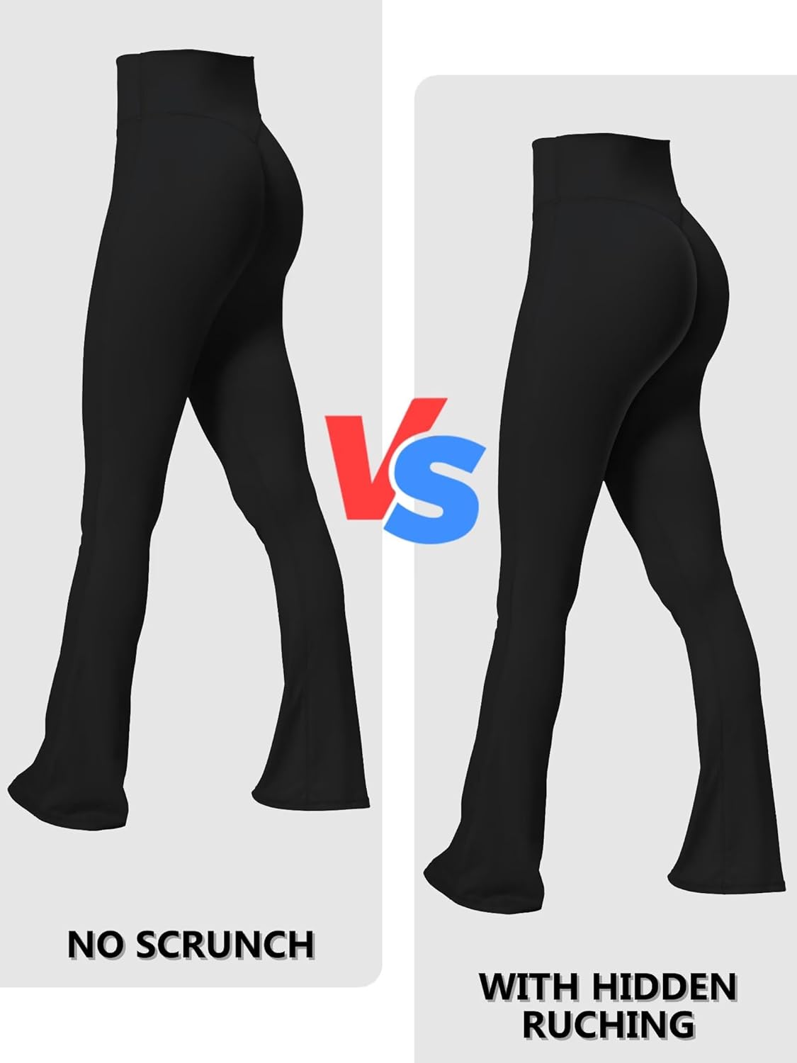 Sunzel No Front Seam Mini Flare Leggings for Women, Invisible Butt Scrunch Flared Yoga Pants with Tummy Control - Image 4
