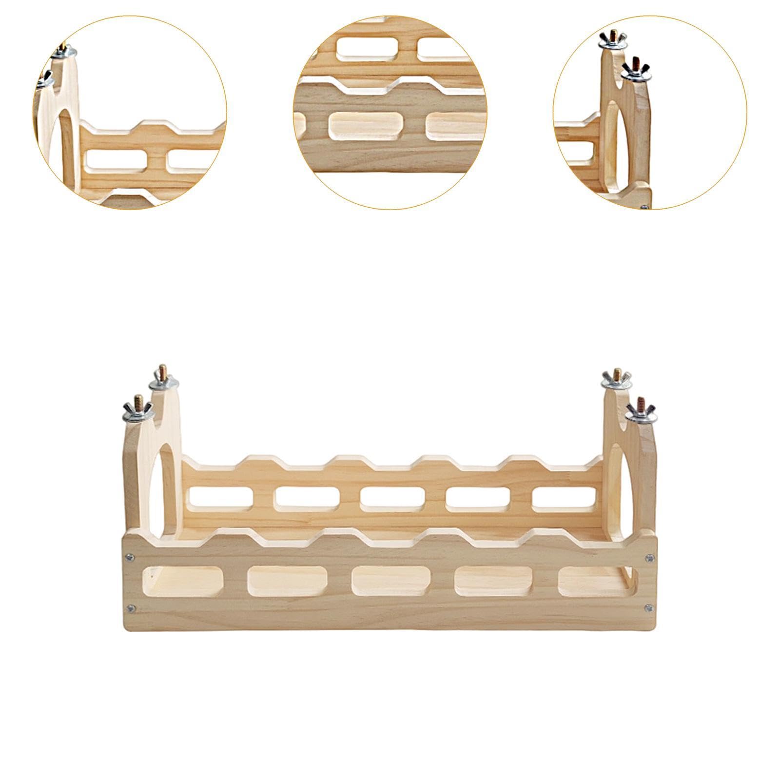 Générique Passerelle en Bois pour Cobayes, Modèle Creux, Jouet pour Chinchillas, A