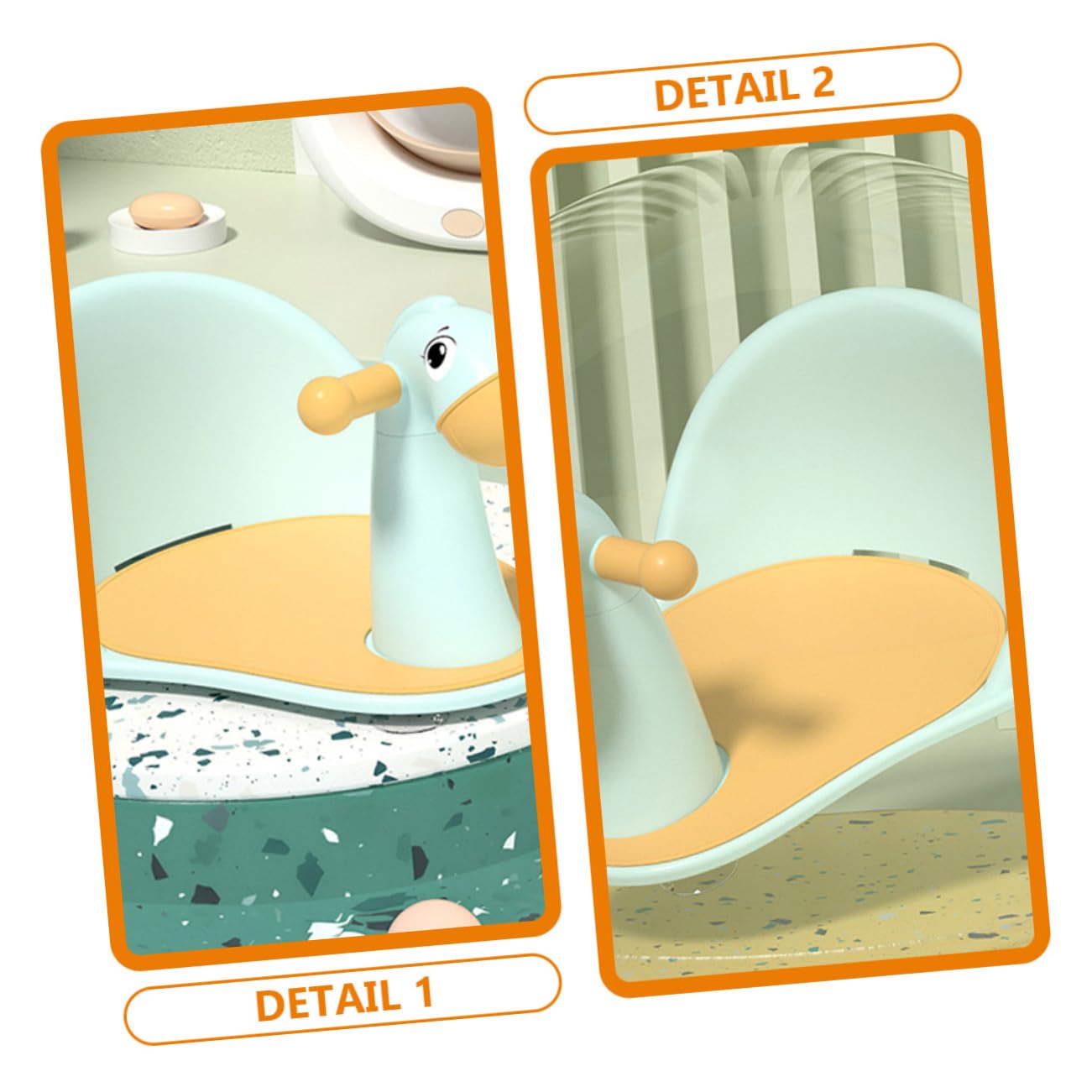 Silla de Baño para Ñiño Antideslizante Ventosas, Asiento Ergonómico Pequeño en Plástico Seguro, Soporte Estable para Ducha y Bañera, Adecuado para Recién Nacidos y Niños Pequeños