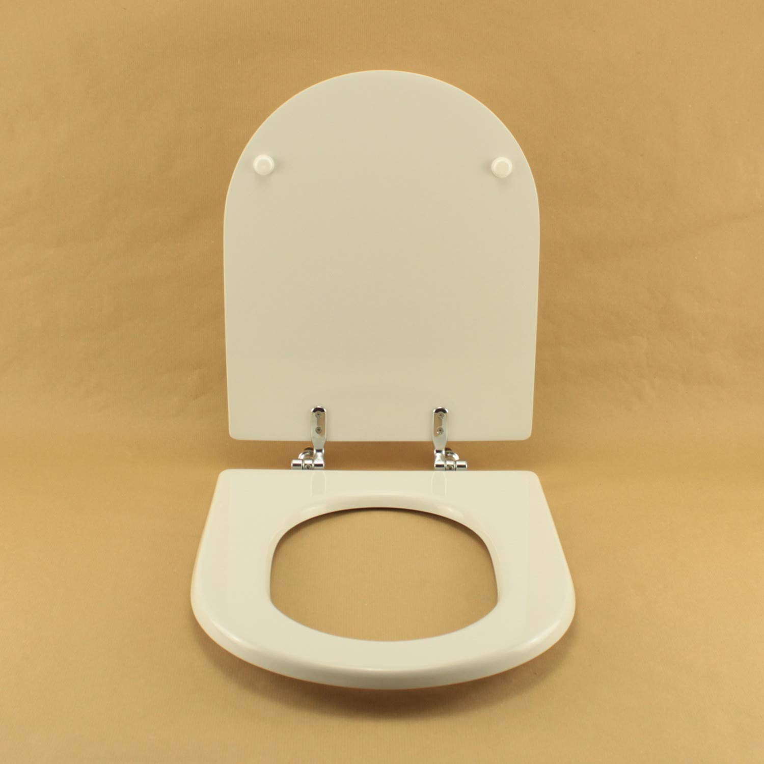 Copriwater Dolomite ALPINA-QUADRARCO BIANCO Cerniera Cromo-Sedile-Asse Wc