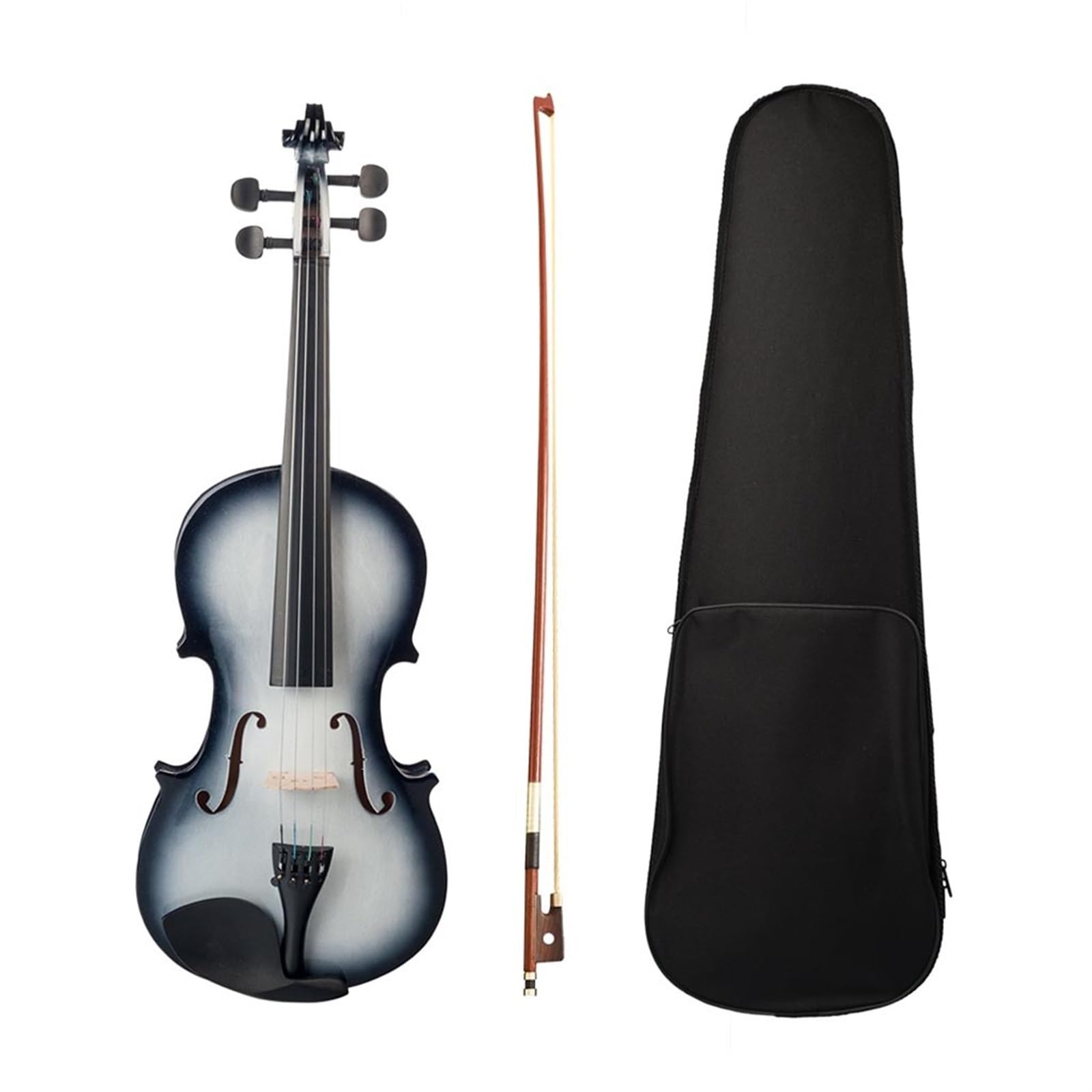 Violino Set Kit Violino Acustico 1/2 1/8 1/4 3/4 Lucido Con Custodia Per Archetto Per Principianti(1/8)