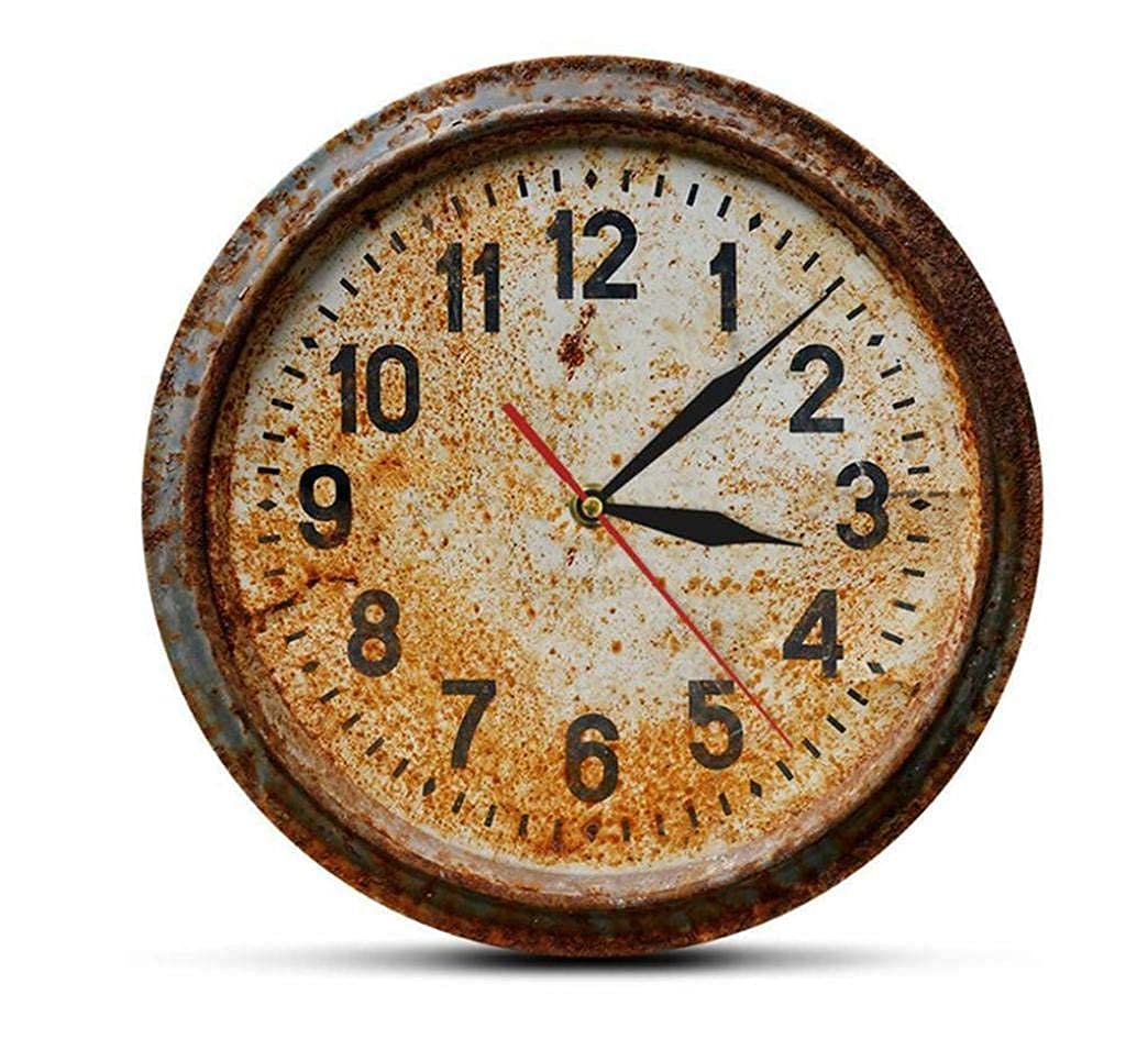 Horloge de jardin extérieure étanche murale rétro nostalgie