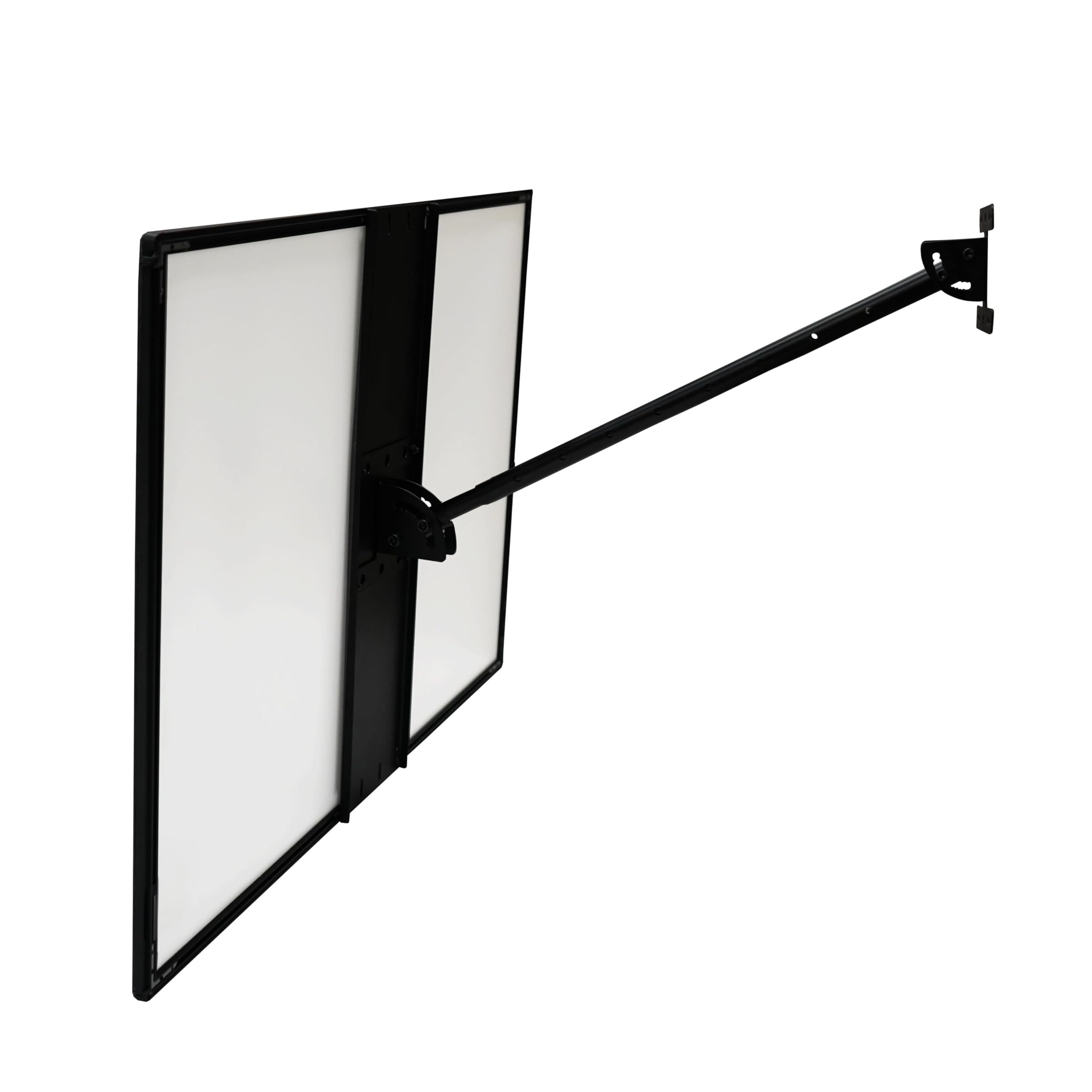 Caisson Lumineux Publicitaire LED – Format A1, Cadre Ultra Fin Rétroéclairé, Pour Afficher Posters Menu Pub Cinéma Expo d’Art Restaurant, Panneau Rectangulaire Noir [2 Choix de Montage INCLUS]