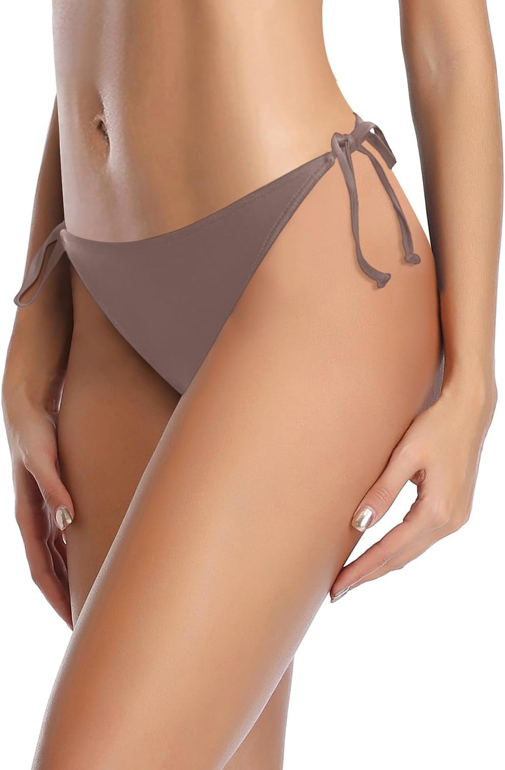 Holipick Bikini Bottoms for Women String Bathing Suit Bottom with Moderate Coverage Low Waist Swim Bottom thumbnail