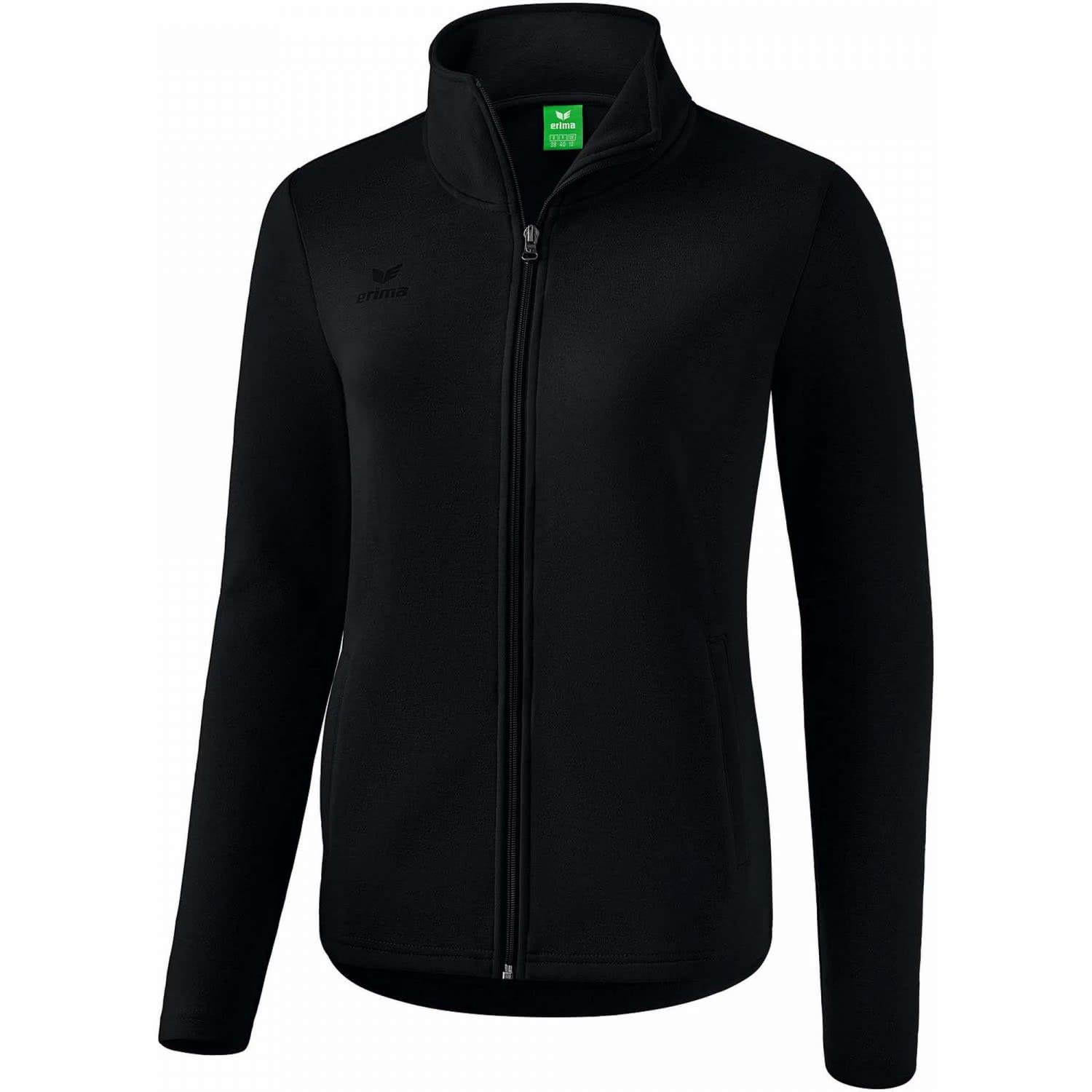 Erima Women's Basic Sweat Jacket - Black/Blck, Size 34
