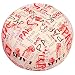 5 STARS UNITED Stuffed Animal Storage Bean Bag - Kids and Teens Chair Сover - Extra-Large Toy Organizer - Stuff, Zip and Sit Pouf, Trendy Bedroom Idea, Paris Icon, 38"