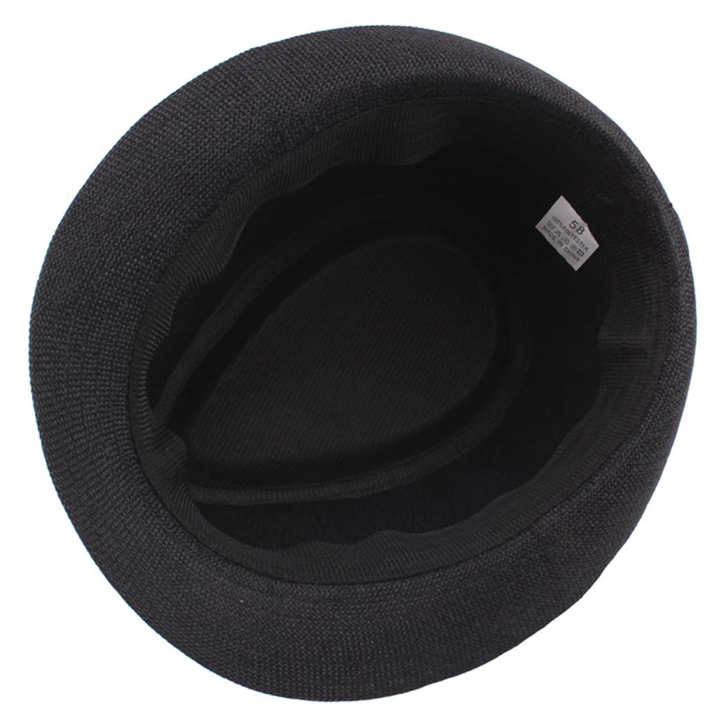 Fashion Classic Fedora Hut Wide Brim Flat Church Derby Cap Jazz Gentlemans Flat Hat Panama Hat for Men Women
