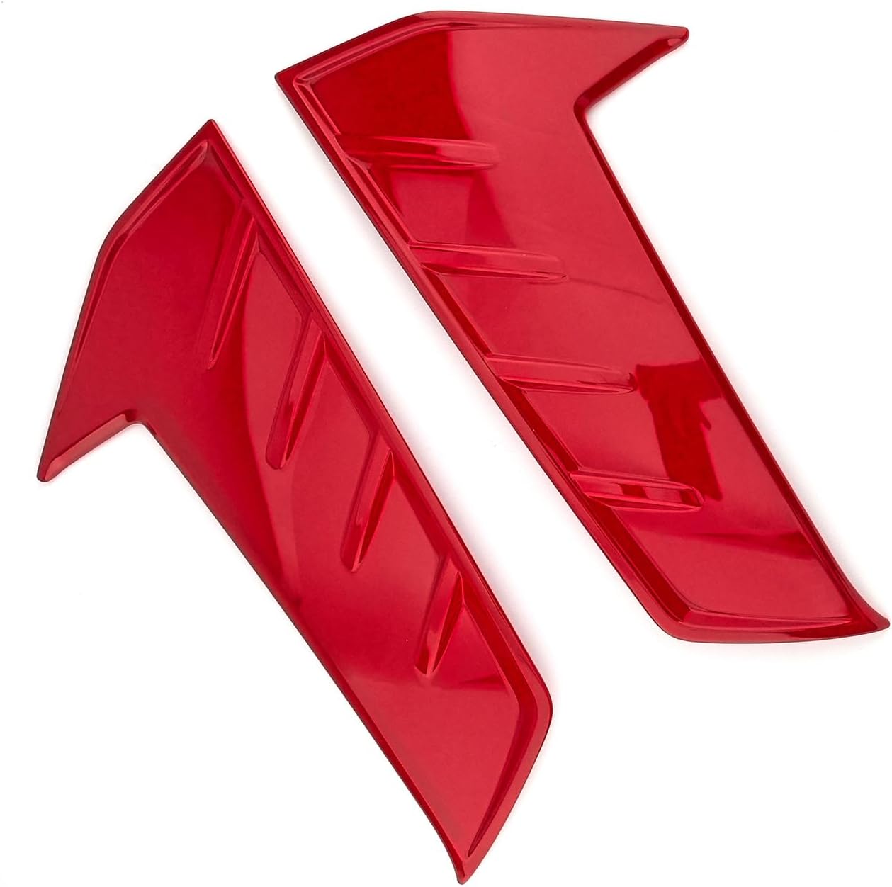 Red Style Fog Light Lamp Side Cover Fender Trim Decorative Sticker Bumper Side Front Fog Light Cover Compatible with Hyundai Elantra N Line CN7 2022-2023 Accessories