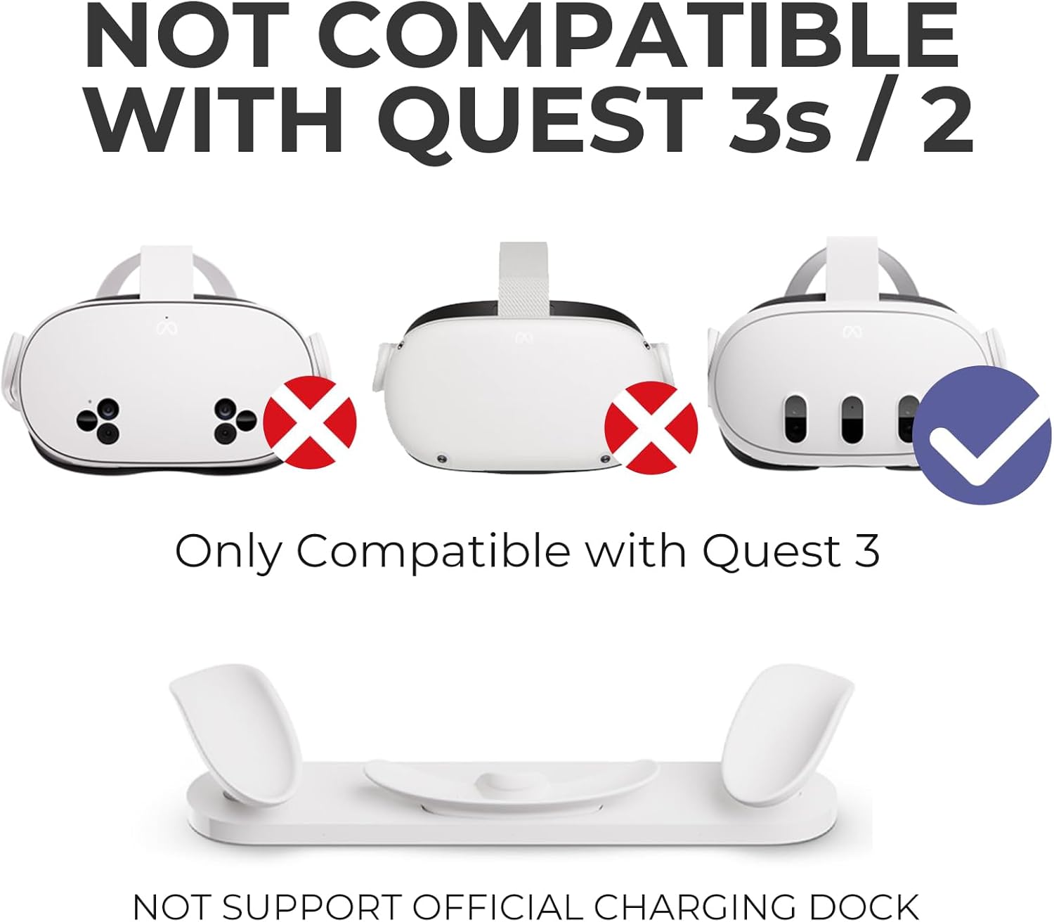 DESTEK Cooling Face Pad for Meta Quest 3 (NOT 3S), Stop PU Leather Overheating, 2 Replacement with Ice Gel & Breathable Ice Silk Cushions. Feels Like Cooling Arm Sleeves for Your Face.