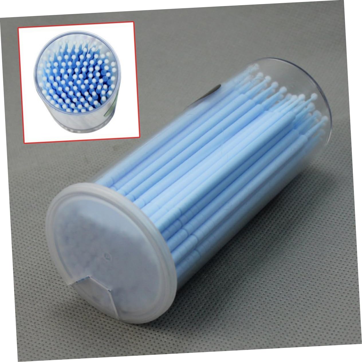 BELLIFFY Eyelash Glue Tool Kit 100pcs Micro Brush Applicators Clean Fake Lashes Adhesive