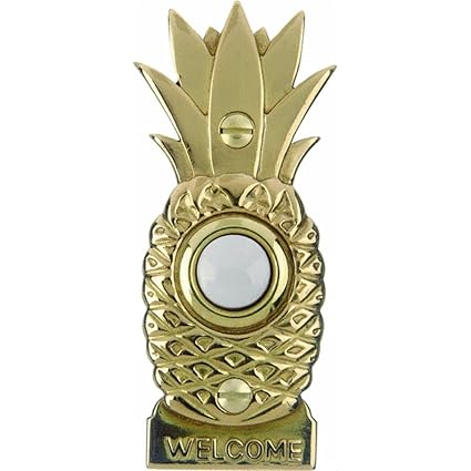 LAMSON HOME PRODUCTS #DH1670L BRS/Pineapp ChimeButton