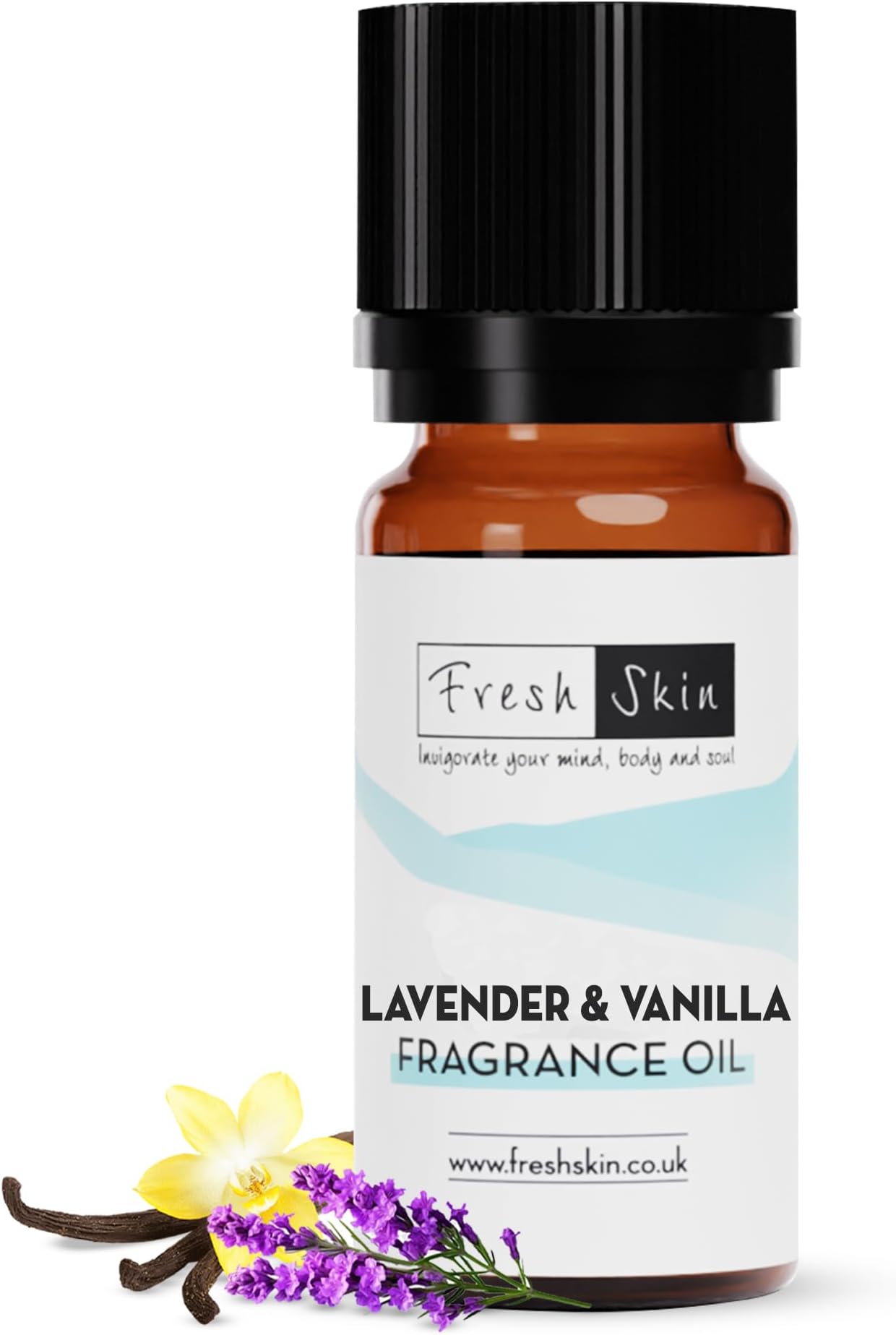 freshskin beauty ltd | 10ml Lavender & Vanilla Fragrance Oil - Candles, Bath Bombs, Soap Making, Reed Diffusers & Wax Melts - Cosmetic Grade & Vegan Friendly
