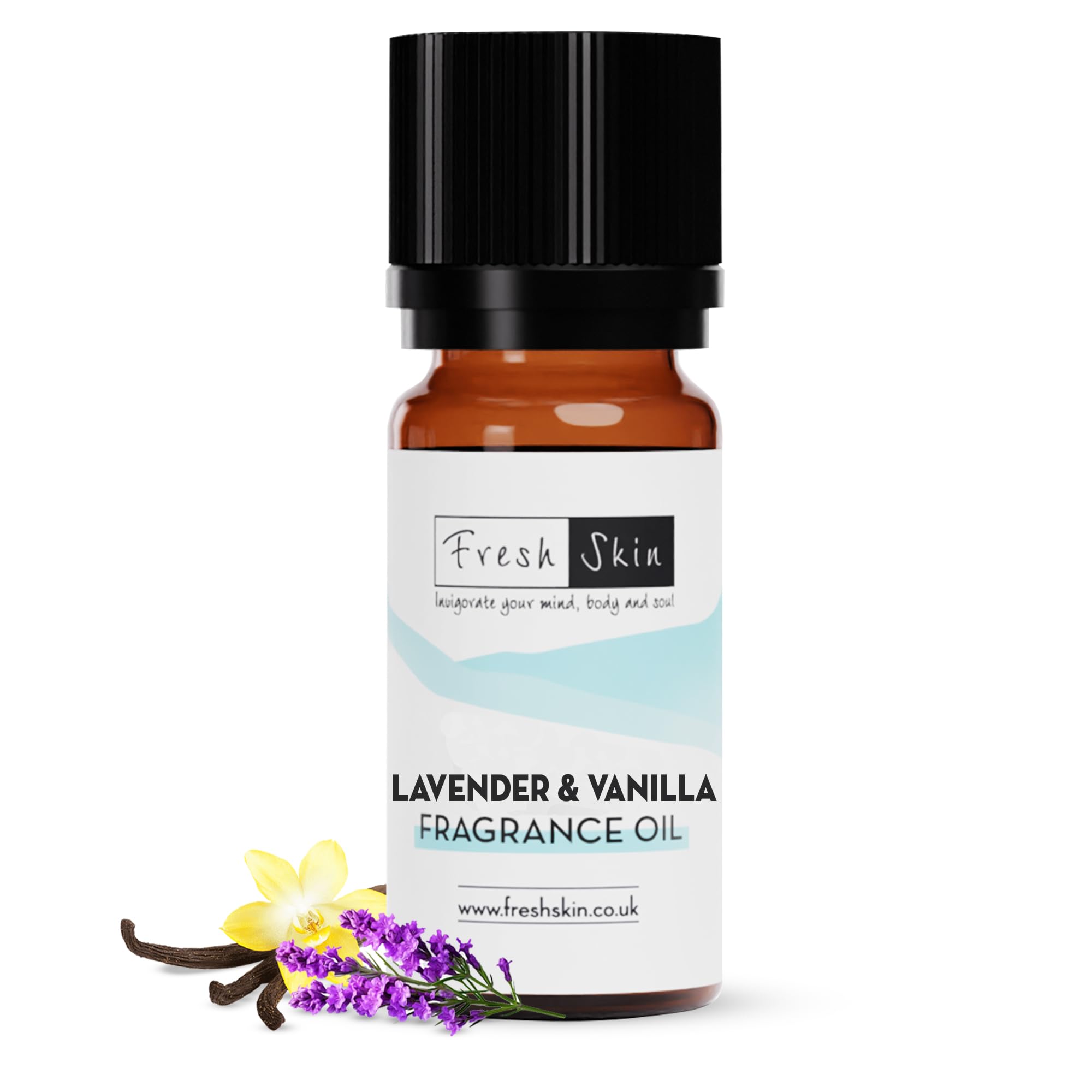 freshskin beauty ltd | 10ml Lavender & Vanilla Fragrance Oil - Candles, Bath Bombs, Soap Making, Reed Diffusers & Wax Melts - Cosmetic Grade & Vegan Friendly