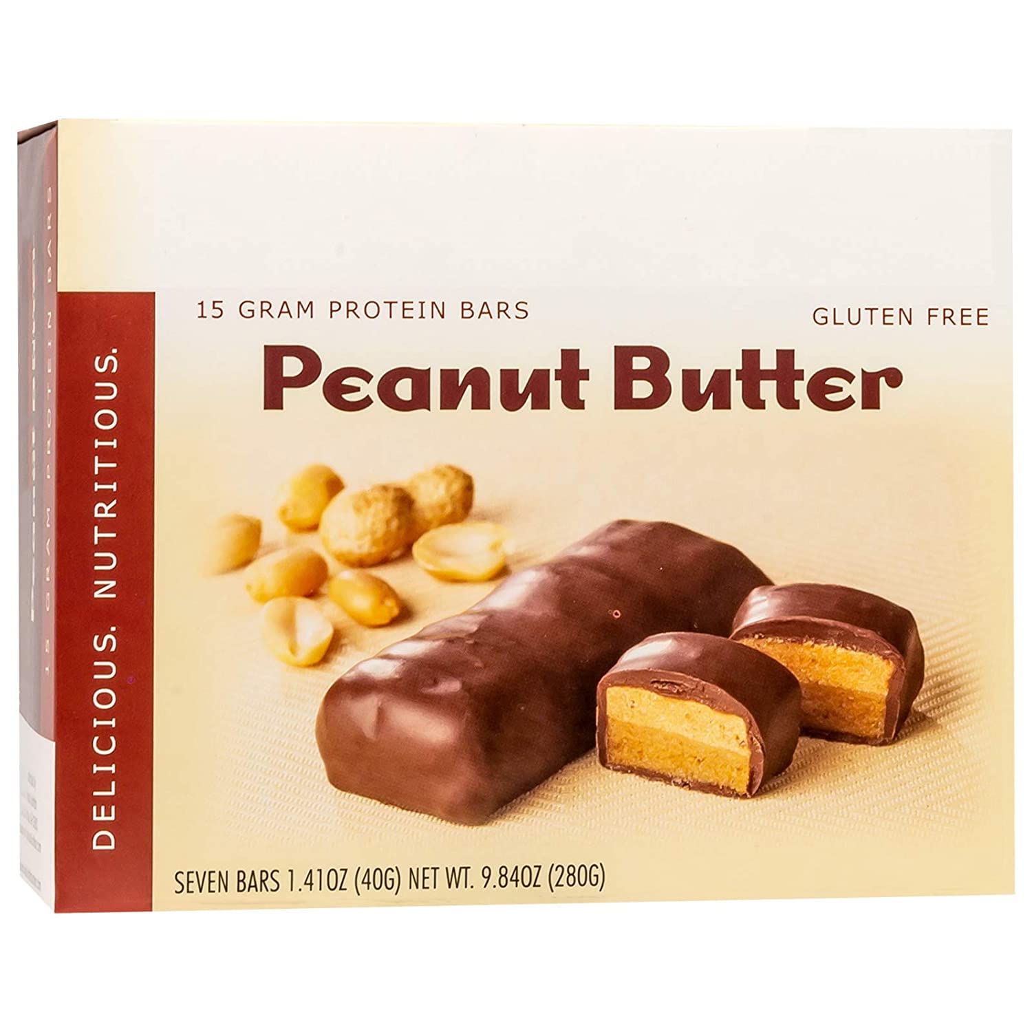 Nutmeg State Nutrtion HealthyWise - High Protein Layer Bars, 15g Protein, Low Calorie, Low Fat, Low Cholesterol, Aspartame Free, Vegetarian Breakfast