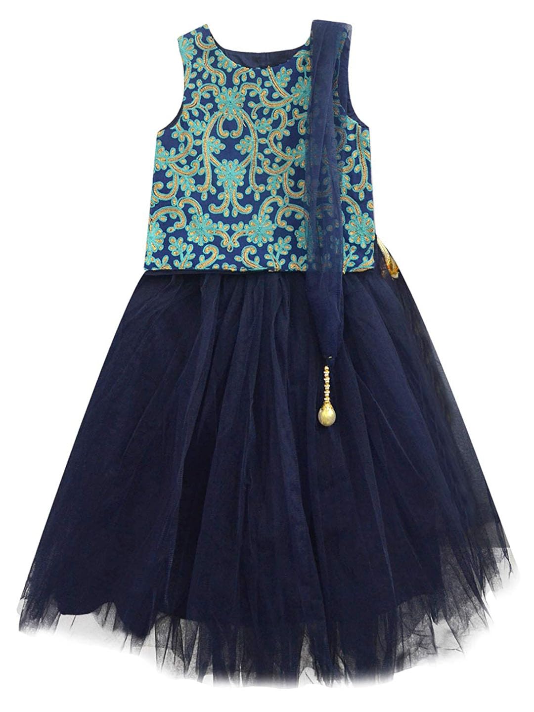 a.t.u.n. (all things uber nice) Girl's Polyester Readymade Lehenga Choli-picture-19