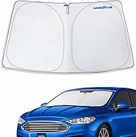 Vista 70 de Goodyear Parasol plegable para parabrisas Ford Edge 2015-2024, accesorios de automóvil, cubierta de parasol, parasol para parabrisas de automóvil