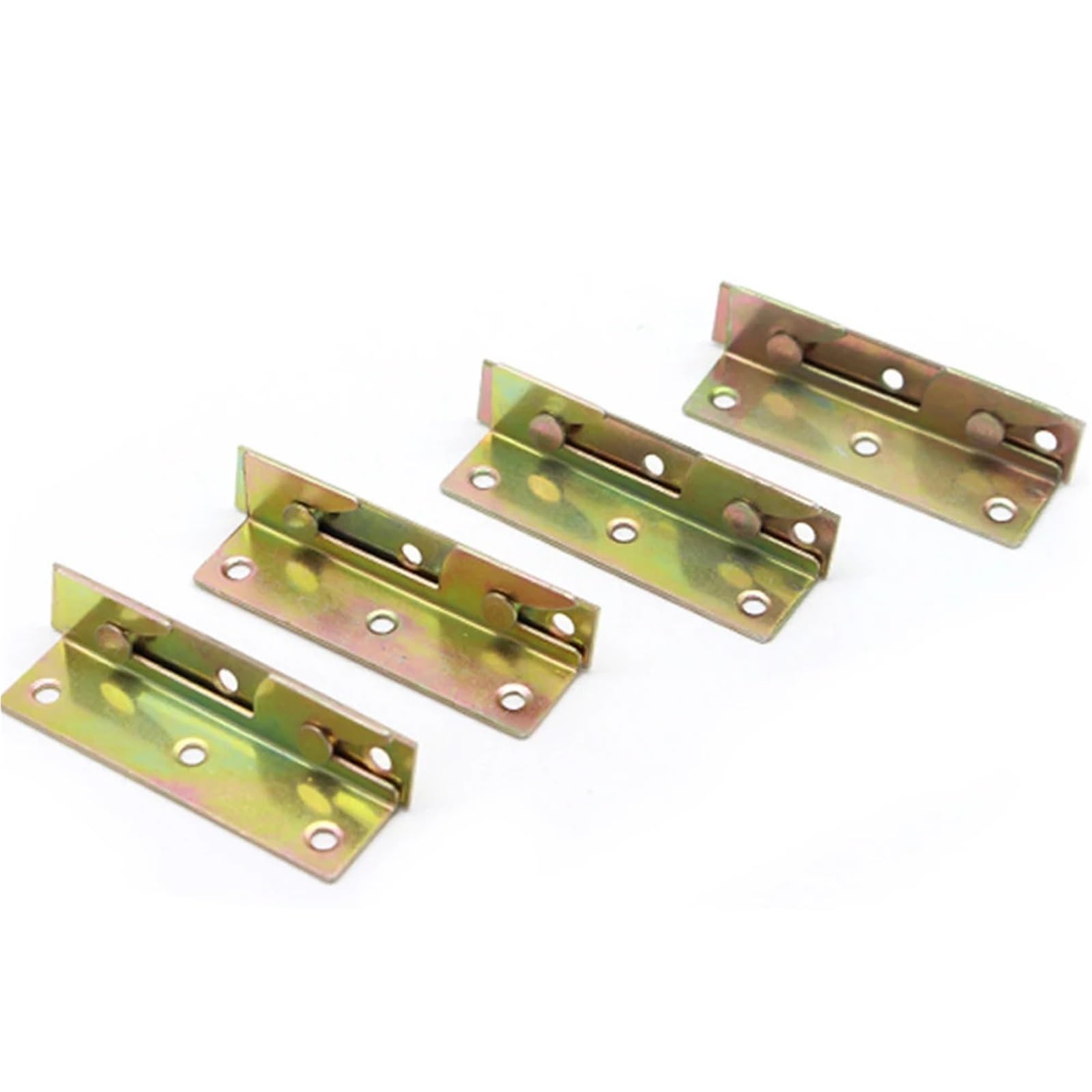 Huwoyg One Color 6Pcs Bed Rail Bracket Hing Fitting Connectors Fastener Corner Hinge Heavy Duty For Beds