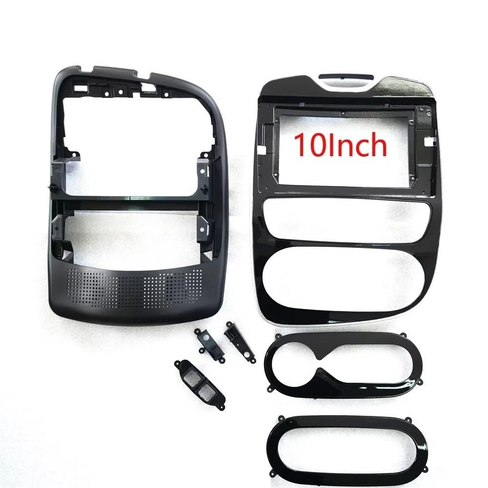 Pour R&enault Pour Clio 4 2012 2013 2014 2015-2016 10,1 Pouces Cadre Voiture Carénage Radio Audio Tableau Bord Kit Panneau Montage cadre façade autoradio stéréo(Cadre 2 uniquement)