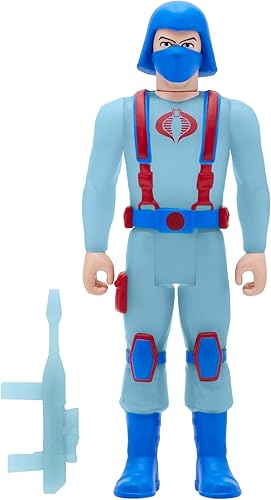 Miniatura 2 de Super7 G.I. Joe Cobra Trooper Y-Back (Glow Patrol) - Figura de acción G.I. Joe de 3.75 pulgadas con accesorio, coleccionables clásicos de dibujos