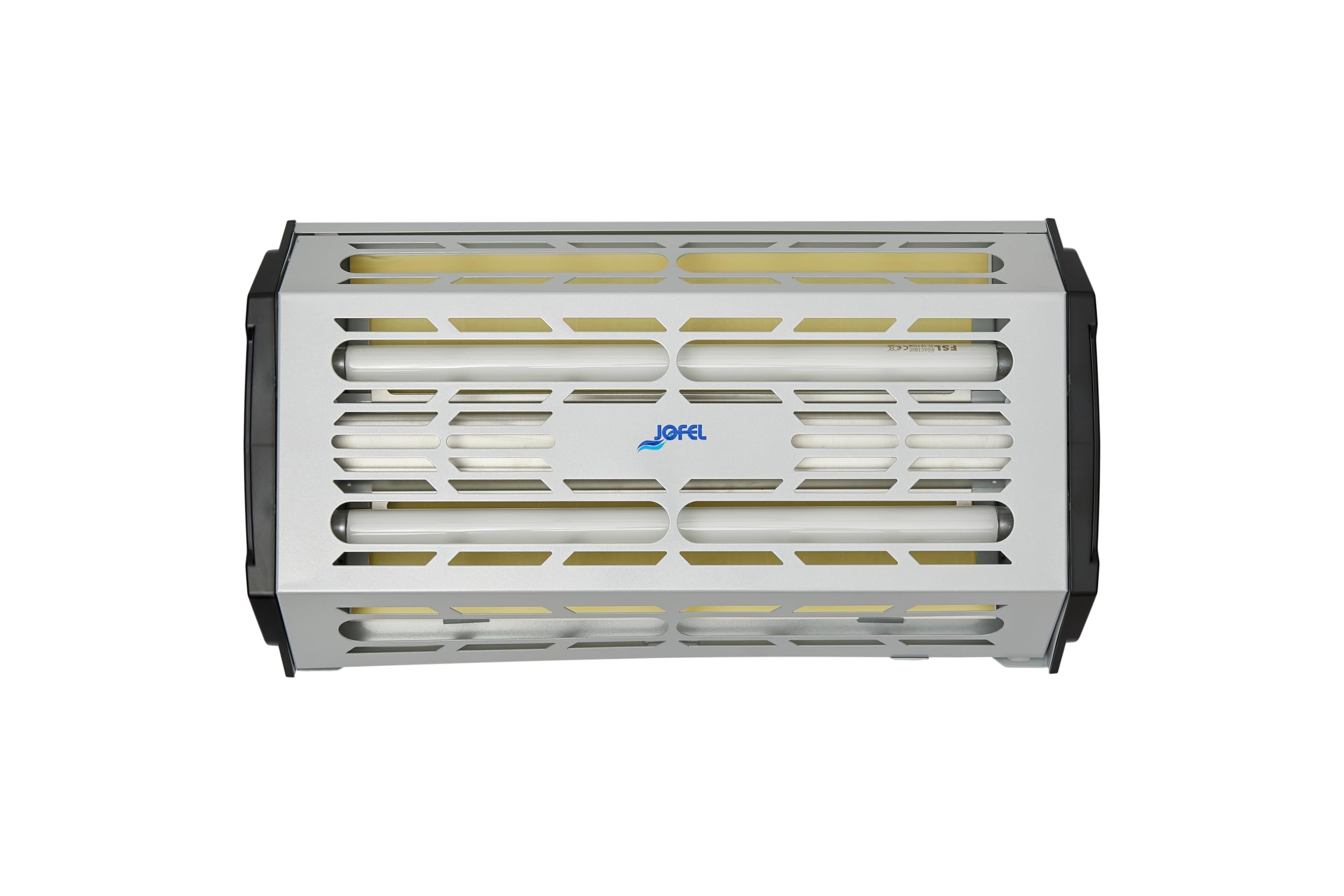 Jofel – AJ70000, Exterminador de insectos mediante láminas adhesivas, de 2 tubos de luz LED UV, para atraer insectos, potencia: 2x15 W (2 tubos)
