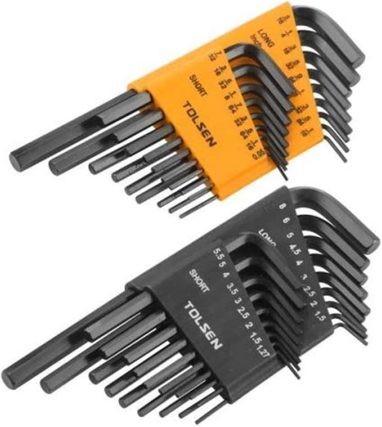Tolsen 36pcs INCH & METRIC hex key set